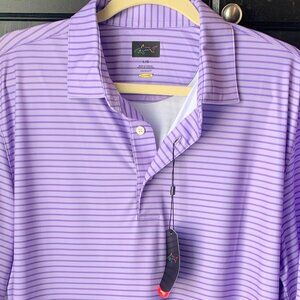 Greg Norman Play Dry Performance Polo Golf Shirt Large NWT